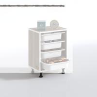 Kenzlife sepetli mutfak dolabı ruberu crd 062x45x30 banyo oyuncak çamaşır beyaz 4 lü sepet
