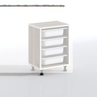 Kenzlife sepetli mutfak dolabı ruberu crd 062x45x30 banyo oyuncak çamaşır beyaz 4 lü sepet