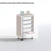 Kenzlife sepetli mutfak dolabı ruberu cvz 074x45x30 banyo oyuncak çamaşır beyaz 5 li sepet