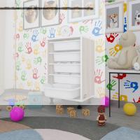 Kenzlife sepetli mutfak dolabı ruberu crd 074x45x30 banyo oyuncak çamaşır beyaz 5 li sepet
