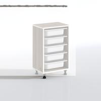 Kenzlife sepetli mutfak dolabı ruberu crd 074x45x30 banyo oyuncak çamaşır beyaz 5 li sepet