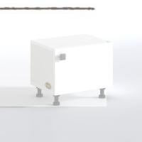 Kenzlife sepetli mutfak dolabı ruberukapak byz 038x45x30 kapaklı banyo çamaşır beyaz 2 li sepet