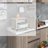 Kenzlife sepetli mutfak dolabı ruberukapak crd 038x45x30 kapaklı banyo çamaşır beyaz 2 li sepet