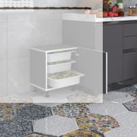 Kenzlife sepetli mutfak dolabı ruberukapak gri 050x45x30 kapaklı banyo çamaşır beyaz 3 lü sepet