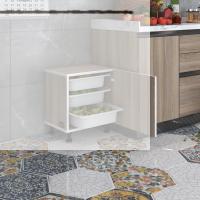 Kenzlife sepetli mutfak dolabı ruberukapak crd 050x45x30 kapaklı banyo çamaşır beyaz 3 lü sepet