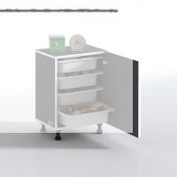 Kenzlife sepetli mutfak dolabı ruberukapak gri 062x45x30 kapaklı banyo çamaşır beyaz 4 lü sepet