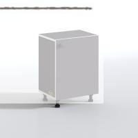 Kenzlife sepetli mutfak dolabı ruberukapak gri 062x45x30 kapaklı banyo çamaşır beyaz 4 lü sepet