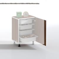 Kenzlife sepetli mutfak dolabı ruberukapak cvz 062x45x30 kapaklı banyo çamaşır beyaz 4 lü sepet