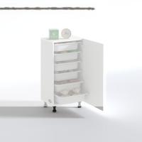 Kenzlife sepetli mutfak dolabı ruberukapak byz 086x45x30 kapaklı banyo çamaşır beyaz 6 lı sepet