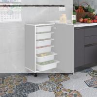 Kenzlife sepetli mutfak dolabı ruberukapak gri 086x45x30 kapaklı banyo çamaşır beyaz 6 lı sepet