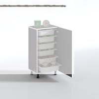Kenzlife sepetli mutfak dolabı ruberukapak gri 086x45x30 kapaklı banyo çamaşır beyaz 6 lı sepet