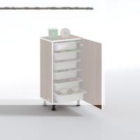 Kenzlife sepetli mutfak dolabı ruberukapak cvz 086x45x30 kapaklı banyo çamaşır beyaz 6 lı sepet