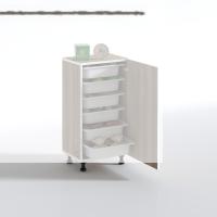 Kenzlife sepetli mutfak dolabı ruberukapak crd 086x45x30 kapaklı banyo çamaşır beyaz 6 lı sepet