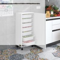 Kenzlife sepetli mutfak dolabı ruberukapak byz 098x45x30 kapaklı banyo çamaşır beyaz 7 li sepet