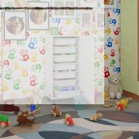Kenzlife sepetli mutfak dolabı ruberukapak byz 098x45x30 kapaklı banyo çamaşır beyaz 7 li sepet