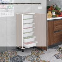 Kenzlife sepetli mutfak dolabı ruberukapak cvz 098x45x30 kapaklı banyo çamaşır beyaz 7 li sepet