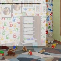 Kenzlife sepetli mutfak dolabı ruberukapak cvz 098x45x30 kapaklı banyo çamaşır beyaz 7 li sepet