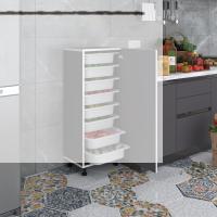 Kenzlife sepetli mutfak dolabı ruberukapak gri 110x45x30 kapaklı banyo çamaşır beyaz 8 li sepet