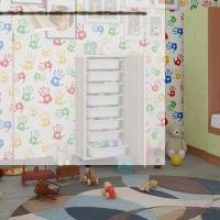 Kenzlife sepetli mutfak dolabı ruberukapak crd 110x45x30 kapaklı banyo çamaşır beyaz 8 li sepet