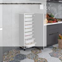 Kenzlife sepetli mutfak dolabı ruberukapak gri 122x45x30 kapaklı banyo çamaşır beyaz 9 lu sepet
