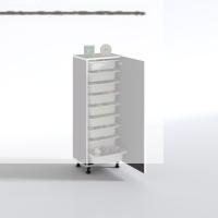 Kenzlife sepetli mutfak dolabı ruberukapak gri 122x45x30 kapaklı banyo çamaşır beyaz 9 lu sepet