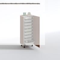 Kenzlife sepetli mutfak dolabı ruberukapak cvz 122x45x30 kapaklı banyo çamaşır beyaz 9 lu sepet