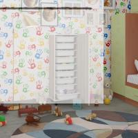 Kenzlife sepetli mutfak dolabı ruberukapak crd 122x45x30 kapaklı banyo çamaşır beyaz 9 lu sepet