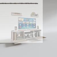 Kenzlife televizyon sehpası berlin 120 crd tv ünitesi raflı