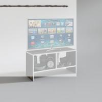 Kenzlife televizyon sehpası beyrut gri 040*150*30 tv ünitesi