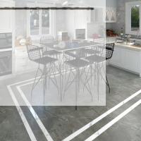 Knsz masa sandalye takımı hem105zengin grisyh 130*090 6 sandalye syhsyh kolçaklı