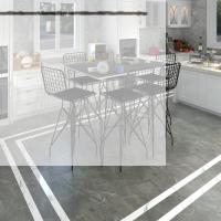 Knsz masa sandalye takımı hem105zengin grisyh 130*090 6 sandalye syhsyh
