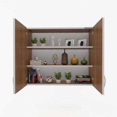 Kenzlife mutfak dolabı idil  060.090.32 cvz 2 raflı kapaklı  ofis banyo kiler evrak kitaplık