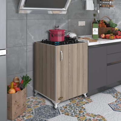 Kenzlife ocak dolabı benek crd 85*60*56 hazır mutfak ankastre gömme ocak için arkalıksız