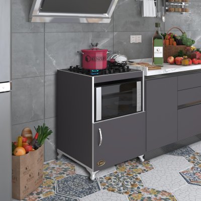 Kenzlife ocak dolabı doğangün gri 85*60*56 hazır mutfak ankastre gömme ocak için arkalıksız