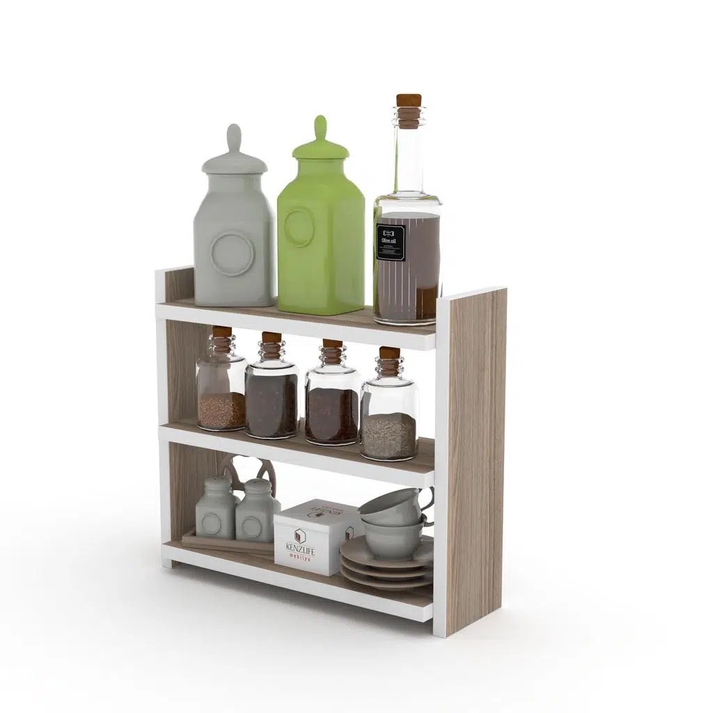 Kenzlife tezgah üstü mutfak rafı muhittin crd 39*39*13