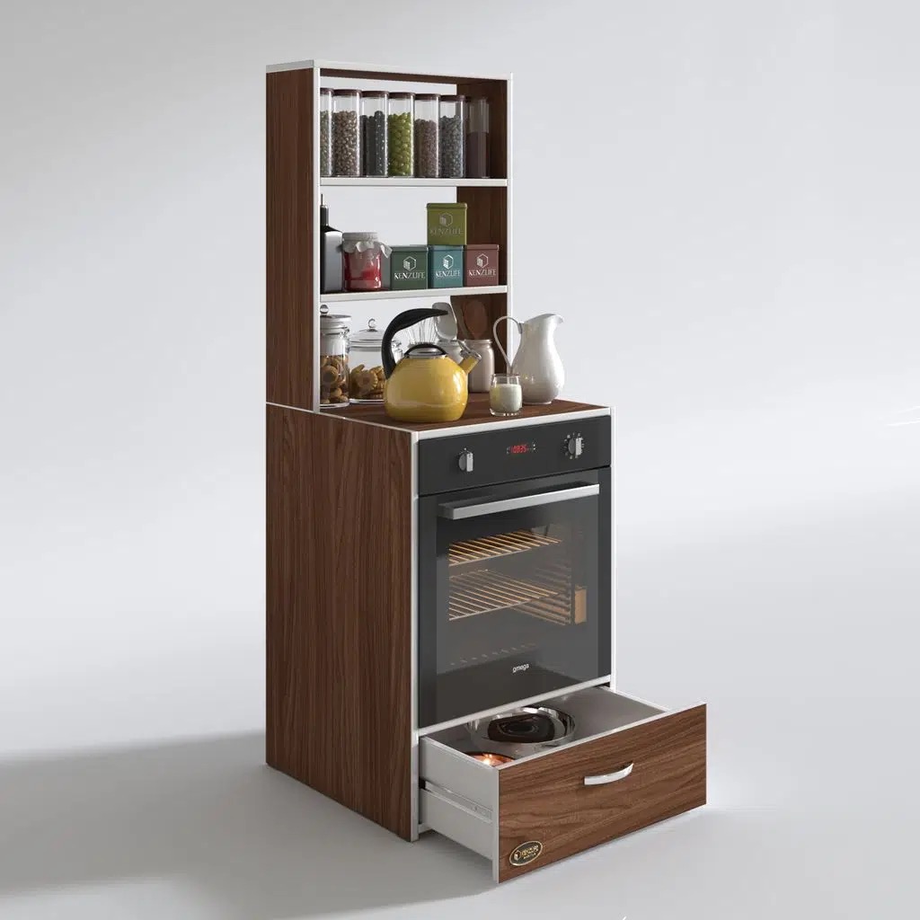 Kenzlife ankastre fırın dolabı aybirgen cvz 165*60*56 mutfak çekmeceli