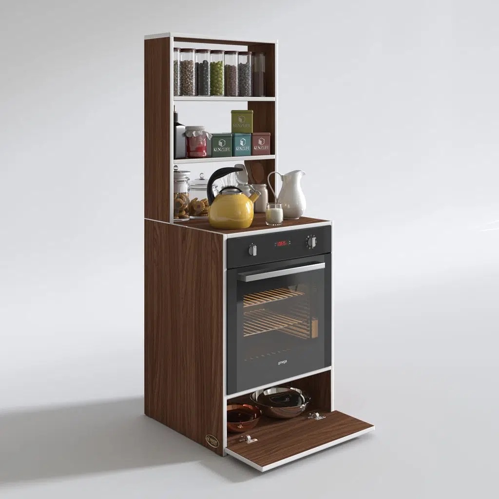 Kenzlife ankastre fırın dolabı bengisu cvz 165*60*56 mutfak kapaklı