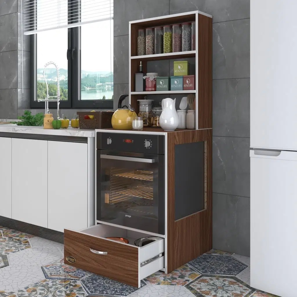 Kenzlife ankastre fırın dolabı gönül cvz 165*60*56 mutfak çekmeceli