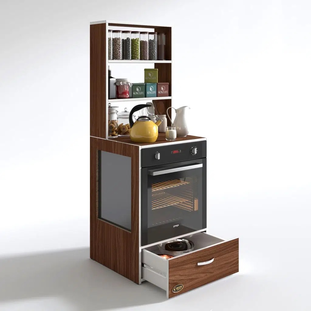 Kenzlife ankastre fırın dolabı gönül cvz 165*60*56 mutfak çekmeceli