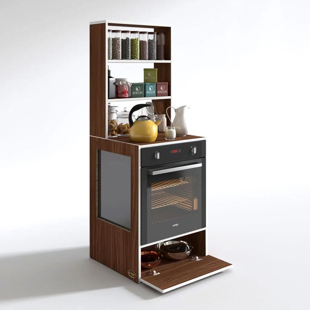 Kenzlife ankastre fırın dolabı hümeyra cvz 165*60*56 mutfak kapaklı