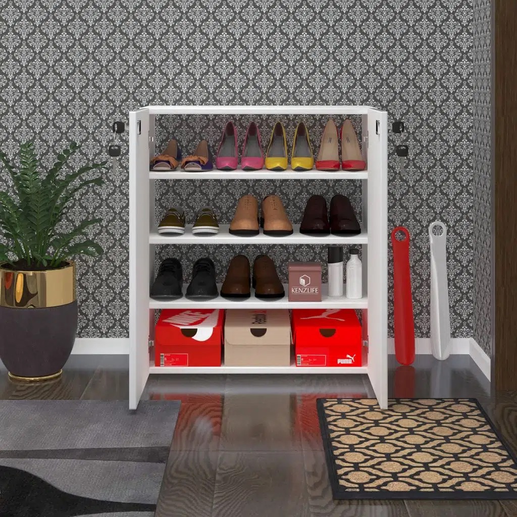 Kenzlife ayakkabılık ayakkabı dolabı kilitli gutan byz 080*70*32 kapaklı ofis dolabı