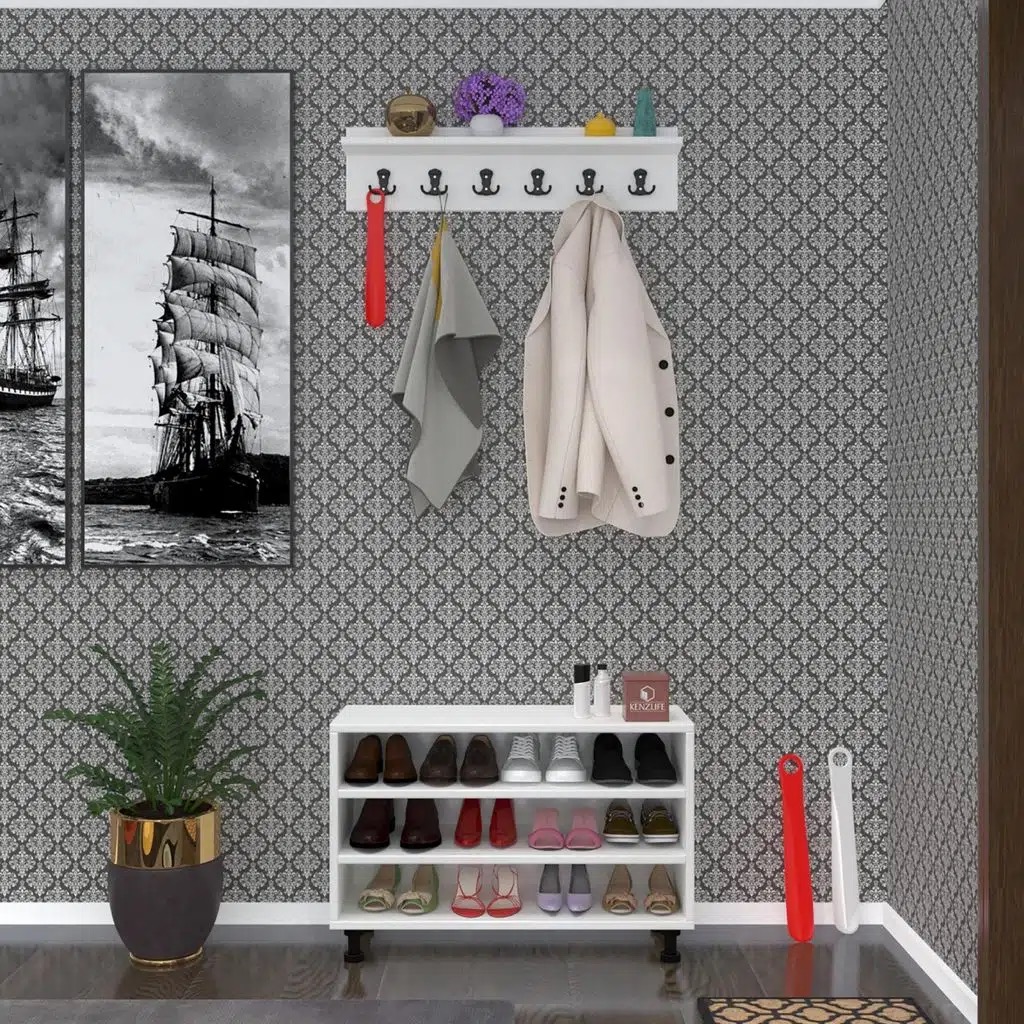 Kenzlife ayakkabılık çapula3 byz 53*080*30 kapaksız 3 raflı 12 çift ayakkabı kapasitesi