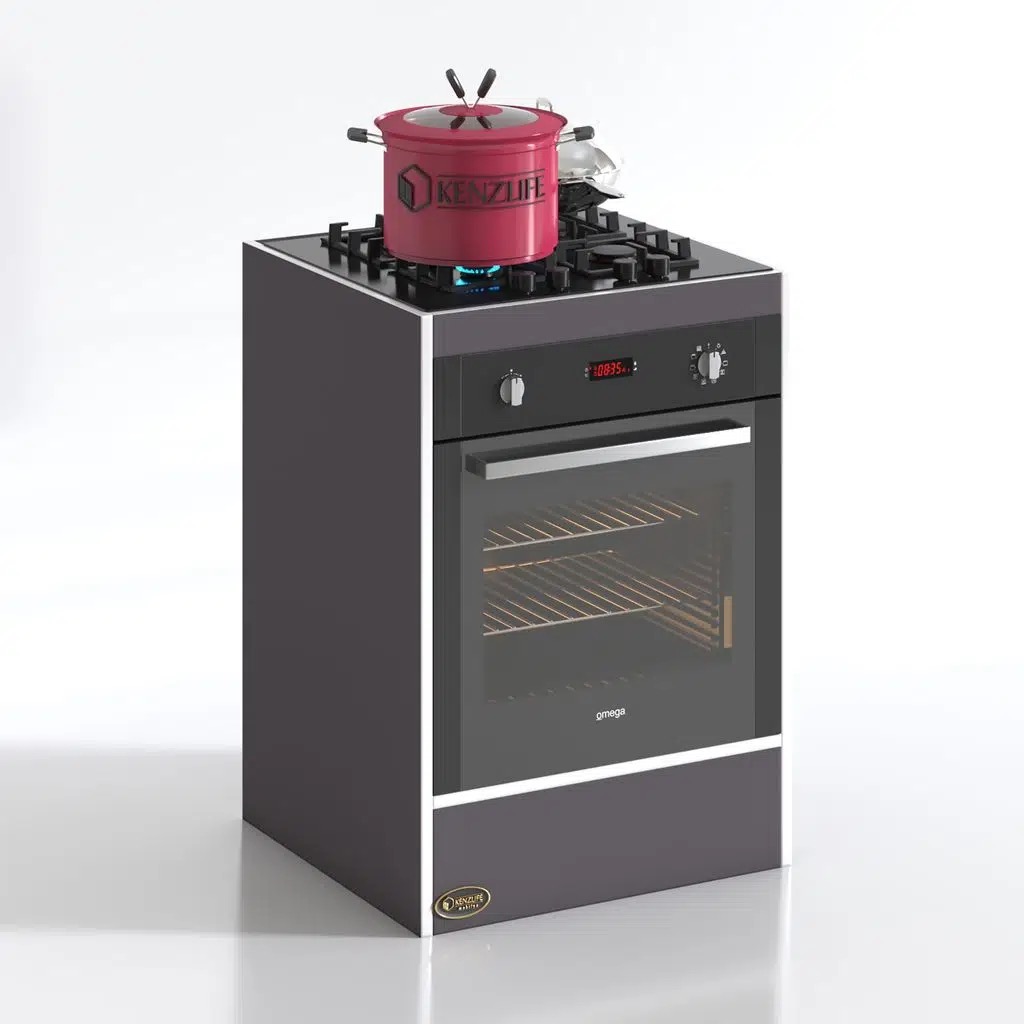 Kenzlife ankastre modülü kabini helyum gri fırın ocak dolabı