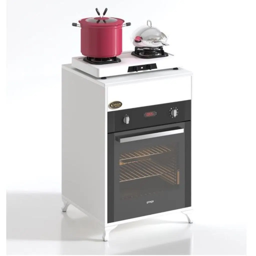 Kenzlife ankastre modülü kabini lantanyum byz fırın ocak dolabı sabit tabla ayaklı