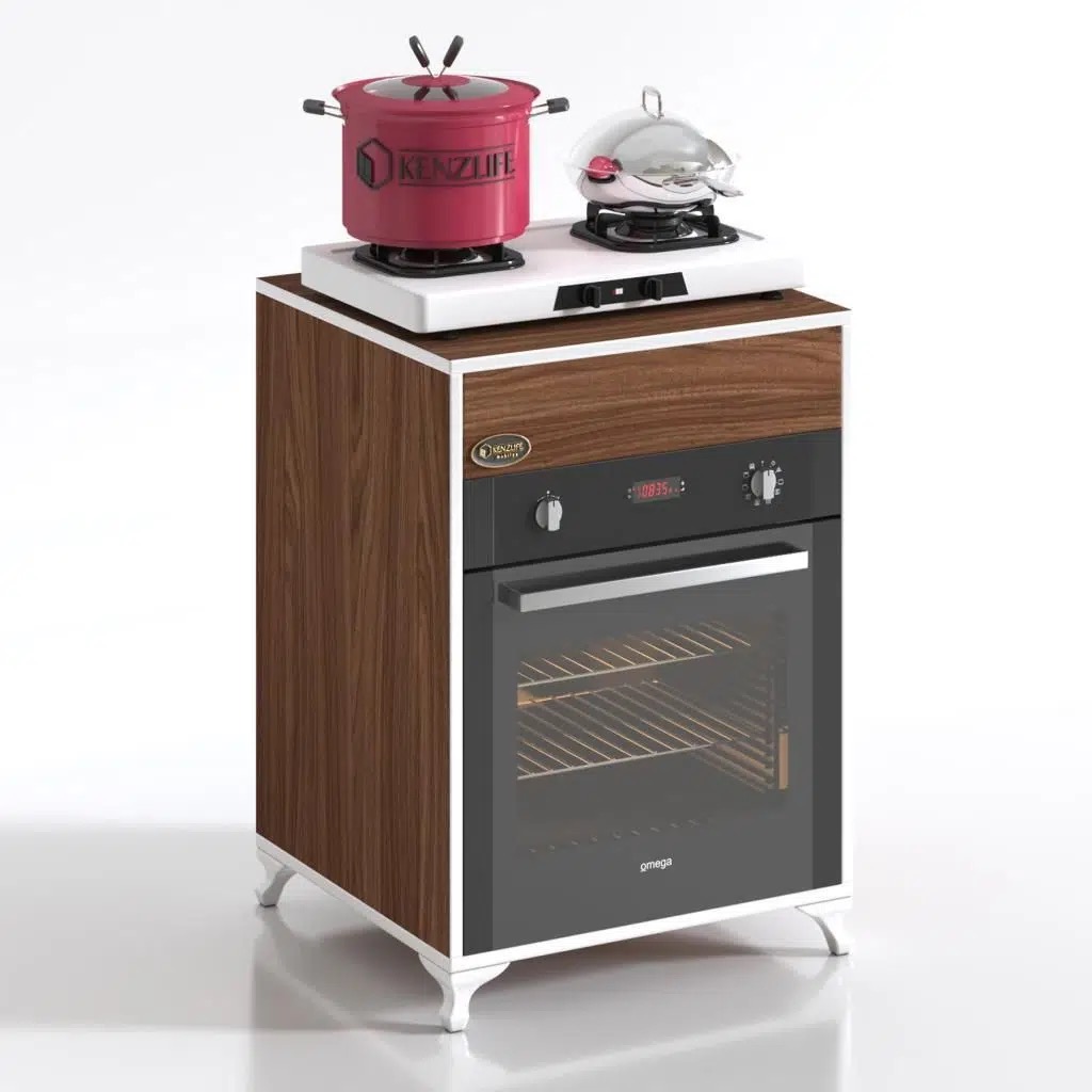 Kenzlife ankastre modülü kabini lantanyum cvz fırın ocak dolabı sabit tabla ayaklı