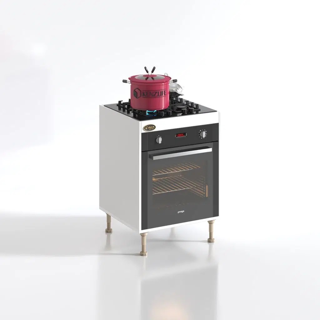 Kenzlife ankastre modülü kabini lev yaşin byz 89-81*60*56 fırın ocak dolabı ayarlı ayaklı