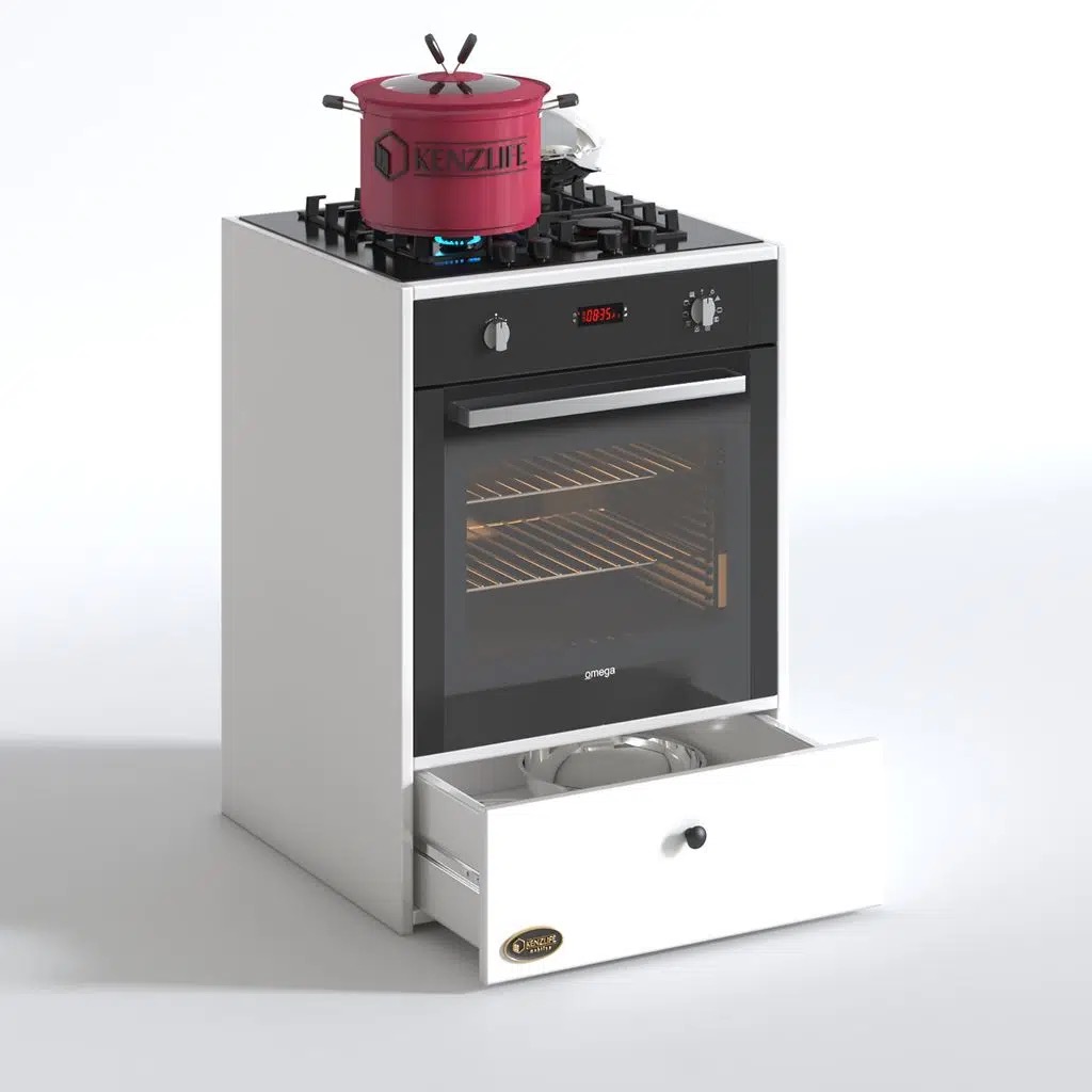 Kenzlife ankastre modülü kabini lityum byz fırın ocak dolabı çekmeceli
