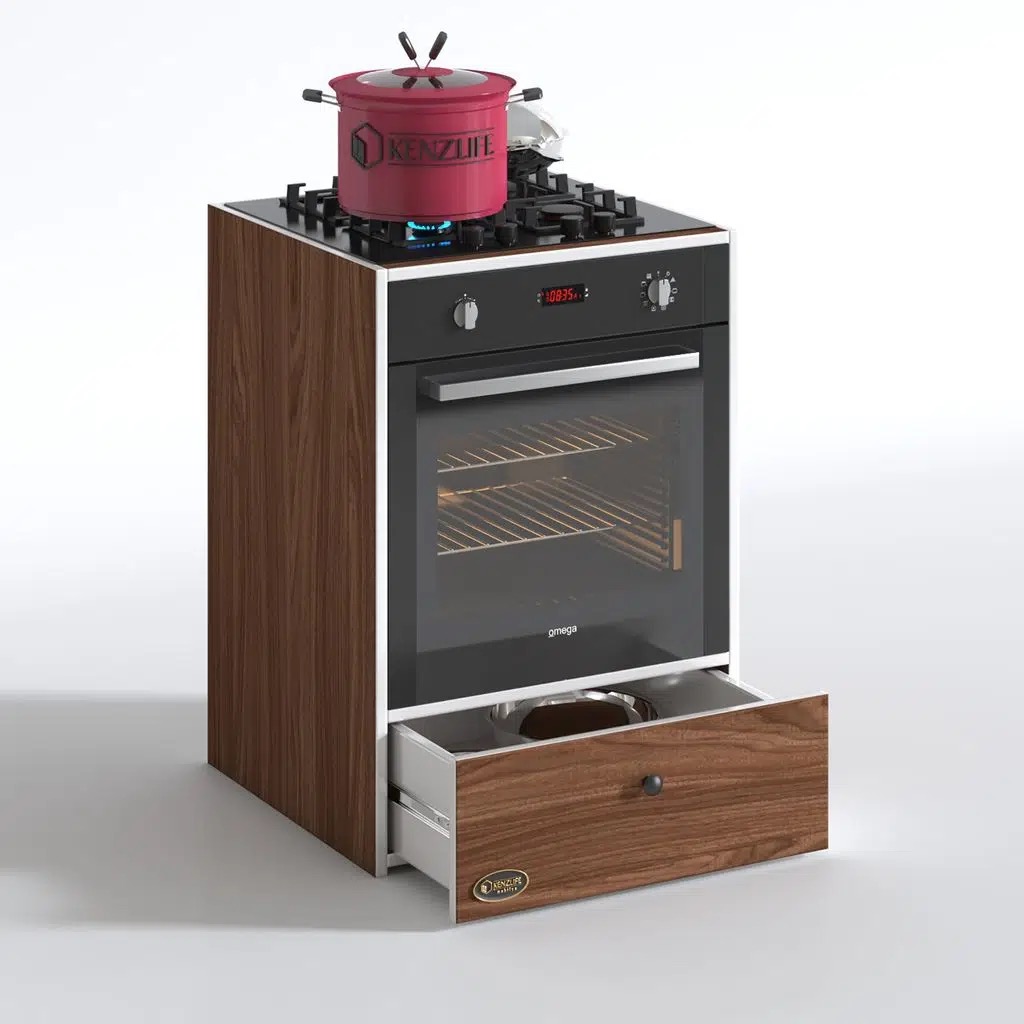 Kenzlife ankastre modülü kabini lityum cvz fırın ocak dolabı çekmeceli