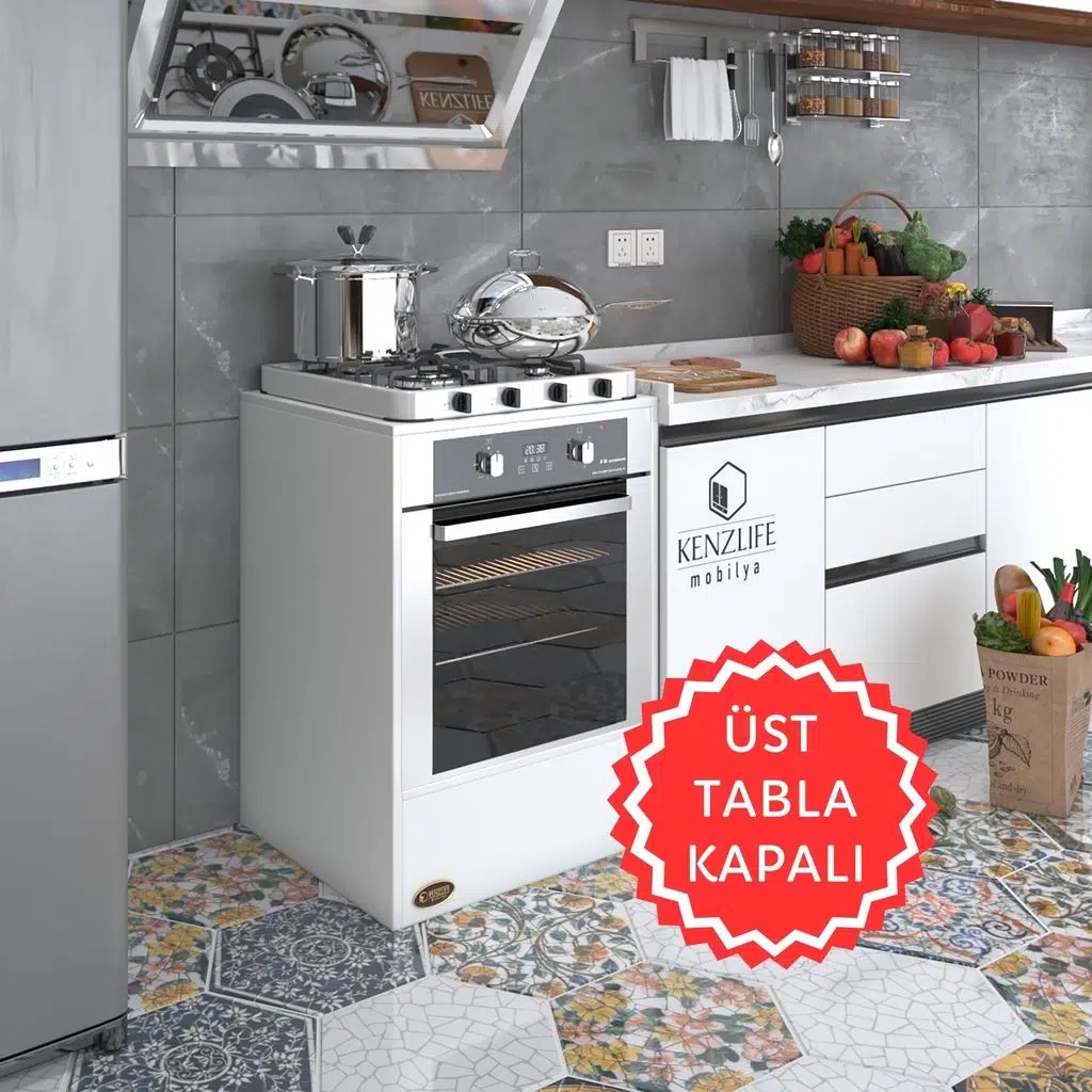 Kenzlife ankastre modülü kabini neon byz fırın ocak dolabı sabit tabla