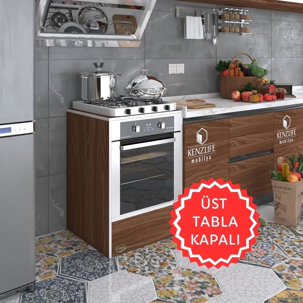 Kenzlife ankastre modülü kabini neon cvz fırın ocak dolabı sabit tabla